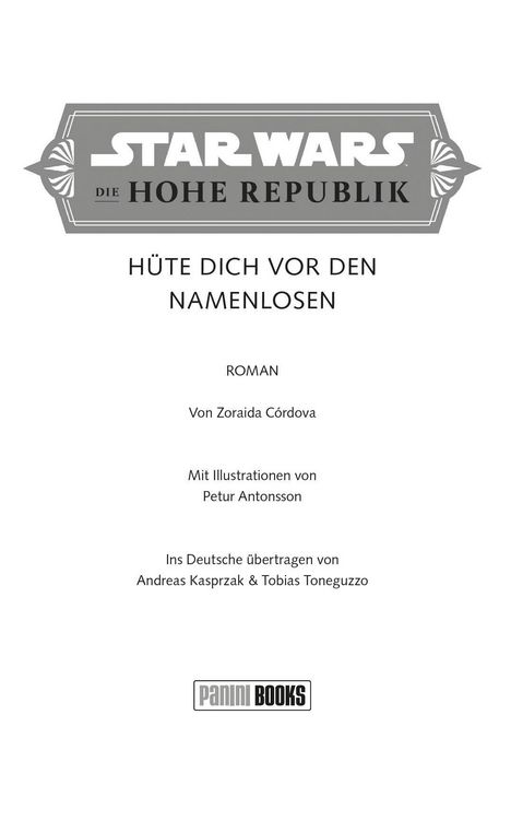 Produktbild: Star Wars Jugendroman: Die Hohe Republik - H&uuml;te dich vor den Namenlosen