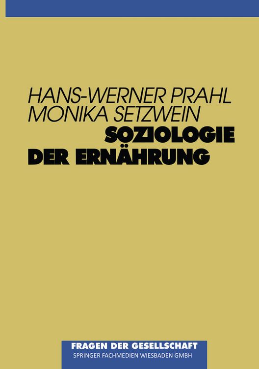 Produktbild: Soziologie der Ern&auml;hrung