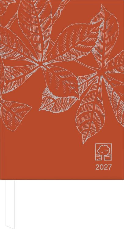 Produktbild: Taschenkalender 1T/1S chestnut Blauer Engel 2027