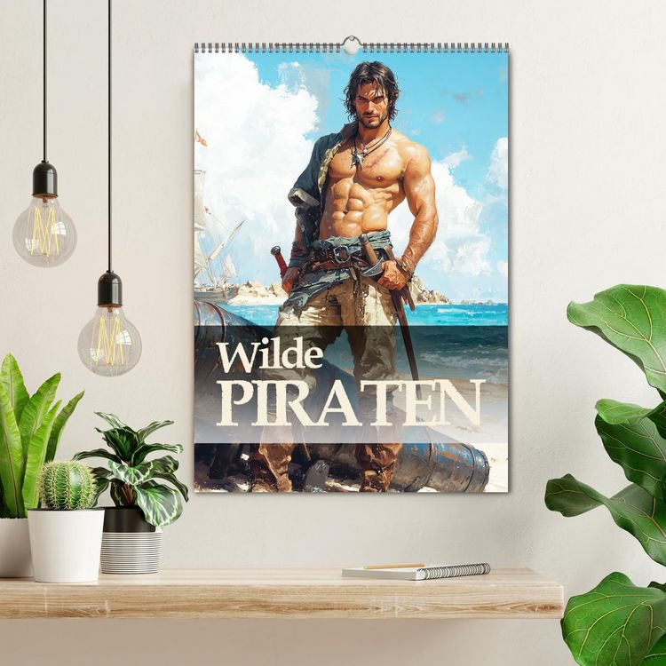Produktbild: Wilde Piraten (Wandkalender 2026 DIN A2 hoch), CALVENDO Monatskalender