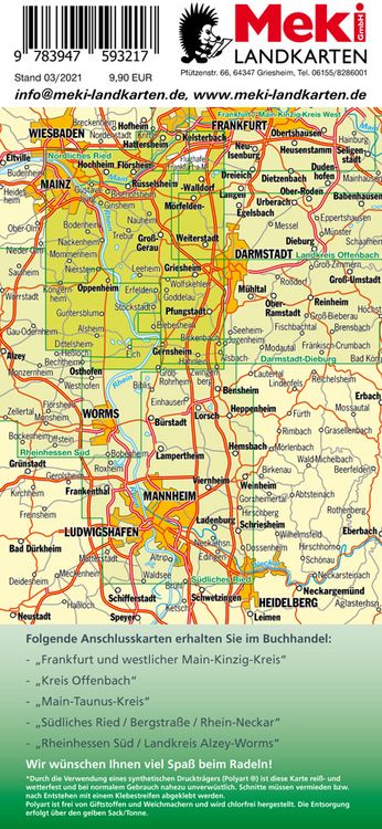 Produktbild: Radfahren - N&ouml;rdliches Ried / Kreis Gro&szlig;-Gerau und Rheinterrasse