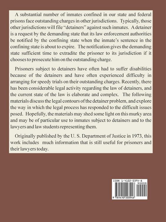 Produktbild: Law of Detainers, The