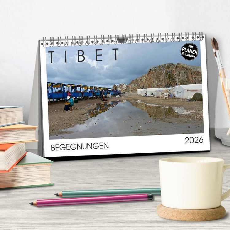 Produktbild: Tibet - Begegnungen (Tischkalender 2026 DIN A5 quer), CALVENDO Monatskalender
