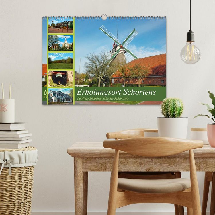 Produktbild: Erholungsort Schortens (Wandkalender 2026 DIN A3 quer), CALVENDO Monatskalender