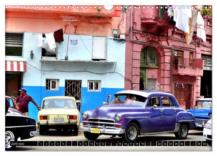 Produktbild: PLYMOUTH '50 - Ein US-Oldtimer in Havanna (Wandkalender 2026 DIN A3 quer), CALVENDO Monatskalender