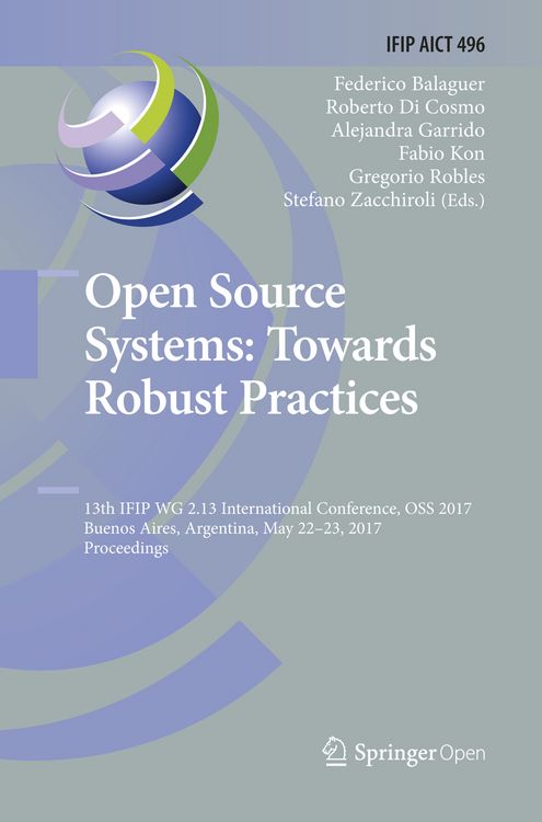 Produktbild: Open Source Systems: Towards Robust Practices