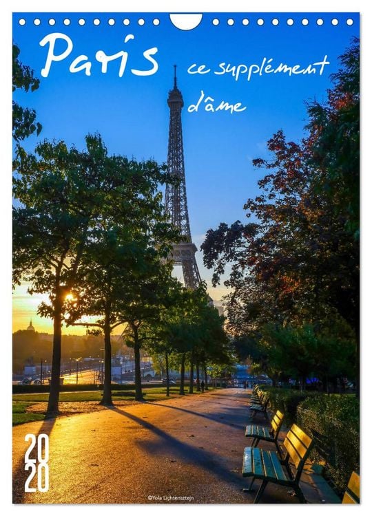 Produktbild: Paris, ce suppl&eacute;ment d'&acirc;me (Calendrier mural 2026 DIN A4 horizontal), CALVENDO calendrier mensuel