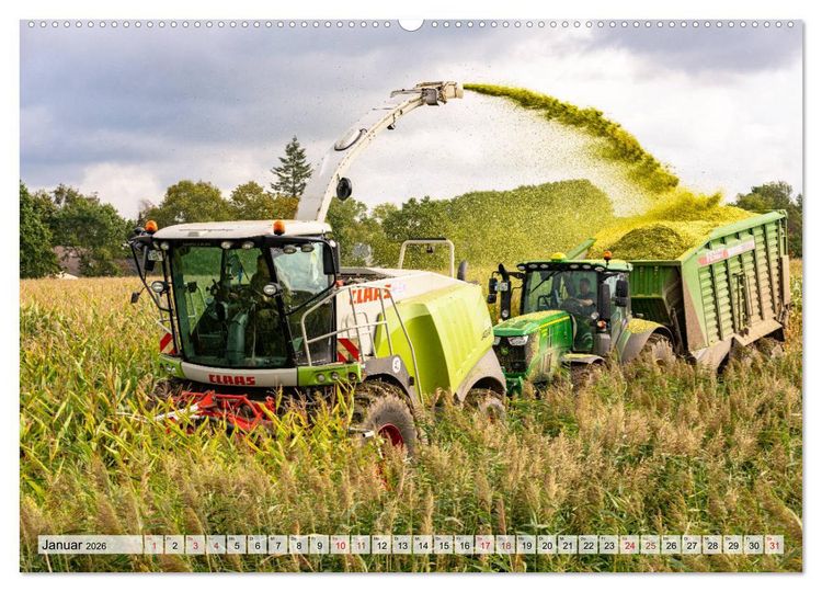 Produktbild: Maisernte am Deich (Wandkalender 2026 DIN A2 quer), CALVENDO Monatskalender