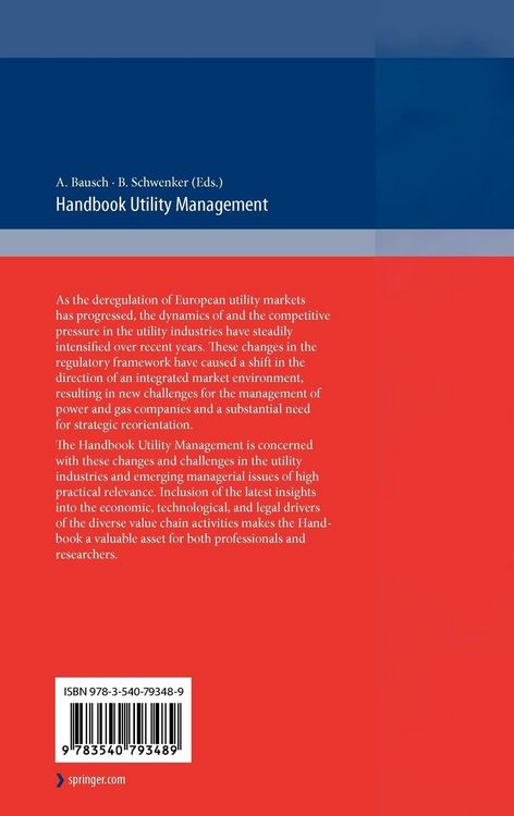 Produktbild: Handbook Utility Management