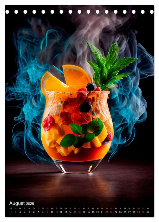 Produktbild: Cocktails - Bew&auml;hrter Genuss neu interpretiert (Tischkalender 2026 DIN A5 hoch), CALVENDO Monatskalender