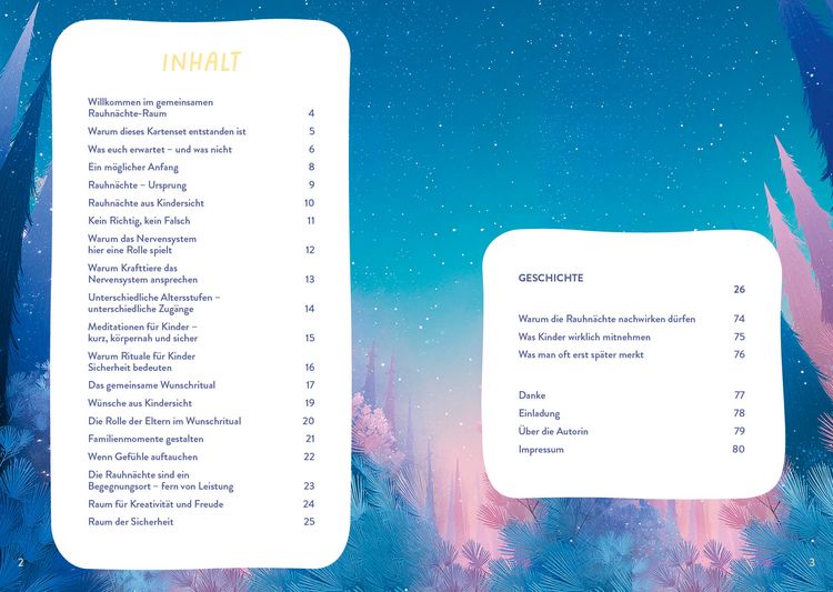 Produktbild: Kartenset: Entdecke den Zauber der Rauhn&auml;chte &ndash; 60 Karten mit Begleitheft f&uuml;r die ganze Familie