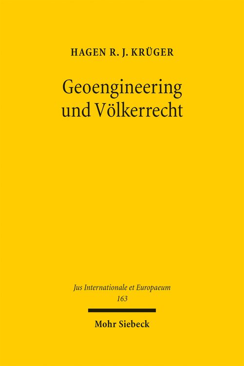 Produktbild: Geoengineering und V&ouml;lkerrecht