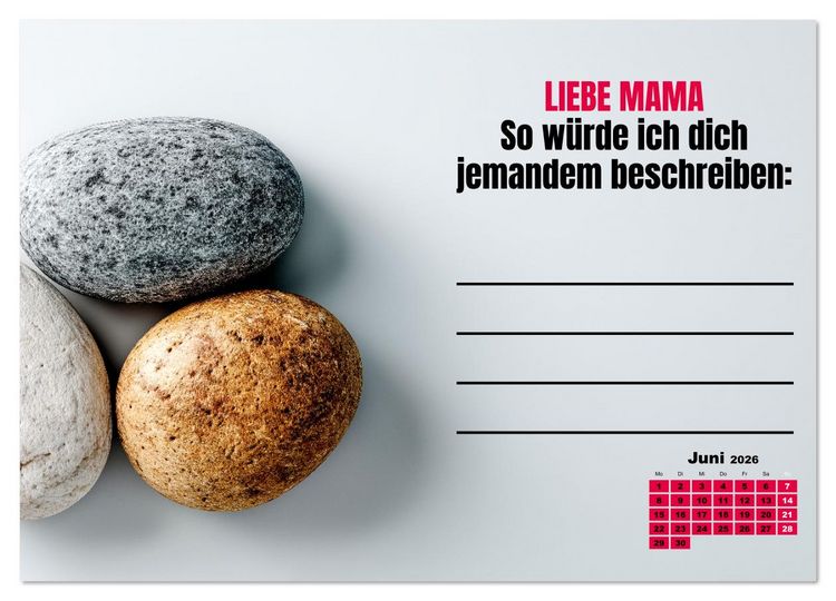 Produktbild: Kalender f&uuml;r Mamas - Was ich dir sagen will (Wandkalender 2026 DIN A3 quer), CALVENDO Monatskalender