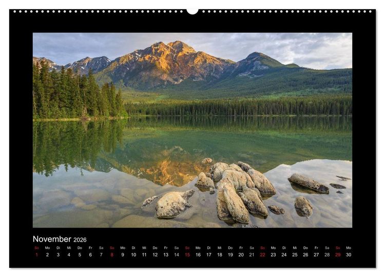 Produktbild: KANADA - Rocky Mountains (hochwertiger Premium Wandkalender 2026 DIN A2 quer), Kunstdruck in Hochglanz