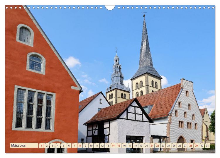 Produktbild: LEMGO - Weserrenaissance und Fachwerkromantik (Wandkalender 2026 DIN A3 quer), CALVENDO Monatskalender