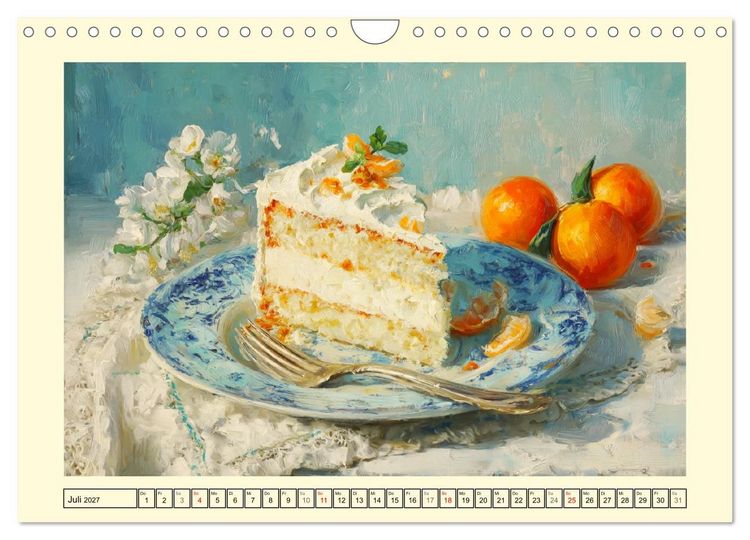 Produktbild: Pattiserie und Pinsel. Tortentr&auml;ume in kunstvoller &Ouml;loptik (Wandkalender 2027 DIN A4 quer), CALVENDO Monatskalender