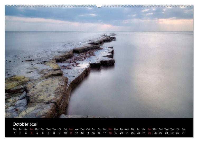 Produktbild: Jurassic Coast South England (High Quality Premium Wall Calendar 2026 DIN A2 landscape),CALVENDO 12 Month Wall Calendar