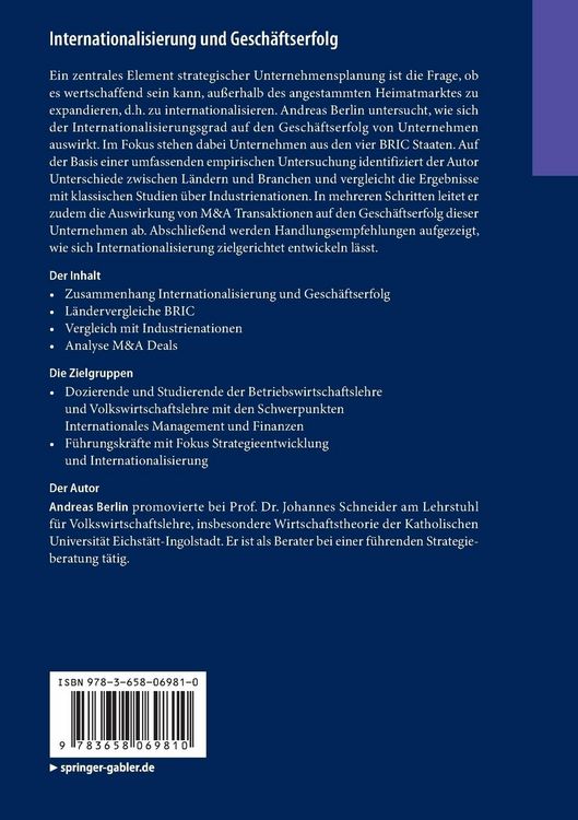 Produktbild: Internationalisierung und Gesch&auml;ftserfolg