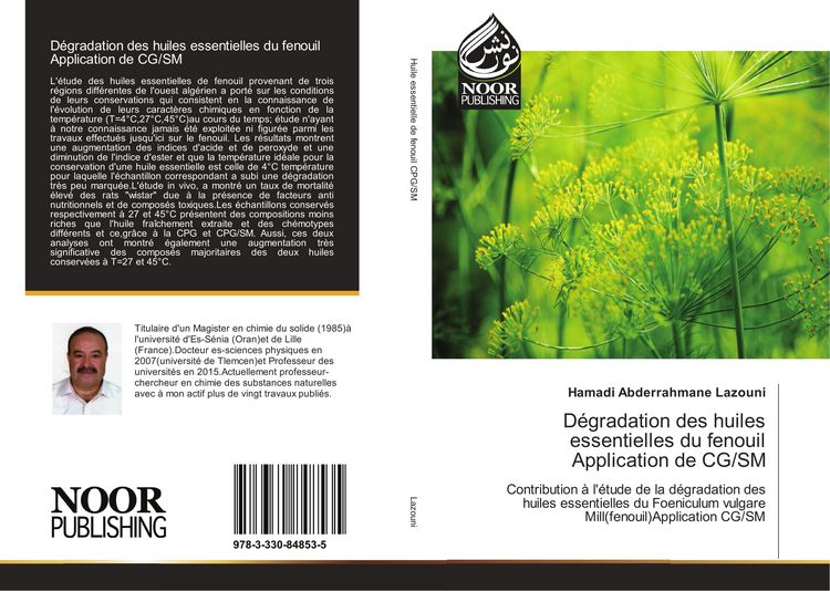Produktbild: D&eacute;gradation des huiles essentielles du fenouil Application de CG/SM