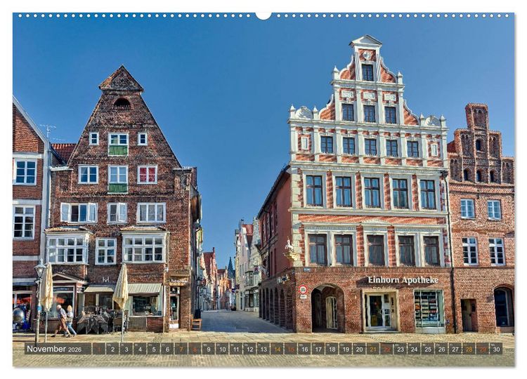 Produktbild: L&Uuml;NEBURG Ein- und Ausblicke von Andreas Voigt (Wandkalender 2026 DIN A2 quer), CALVENDO Monatskalender