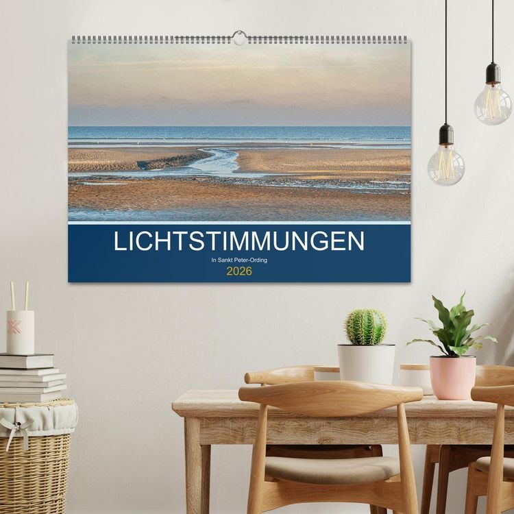 Produktbild: Lichtstimmungen in Sankt Peter-Ording (Wandkalender 2026 DIN A2 quer), CALVENDO Monatskalender