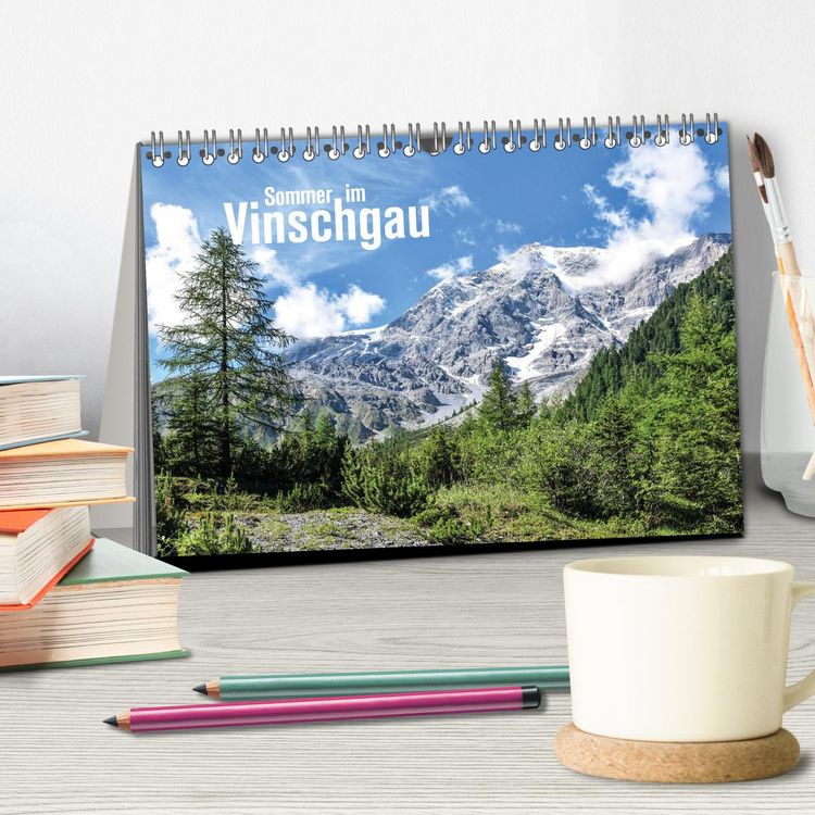 Produktbild: Sommer im Vinschgau (Tischkalender 2026 DIN A5 quer), CALVENDO Monatskalender