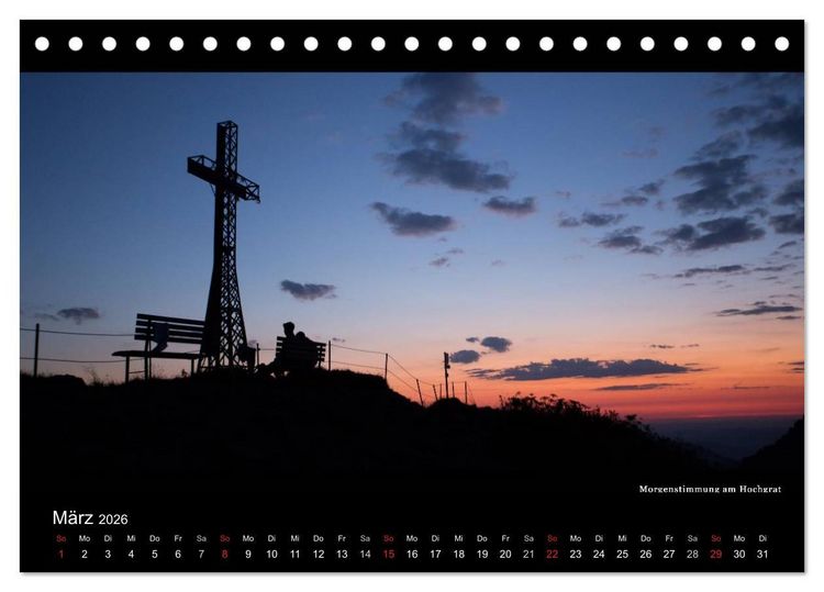 Produktbild: Unterwegs auf dem Maximiliansweg (Tischkalender 2026 DIN A5 quer), CALVENDO Monatskalender