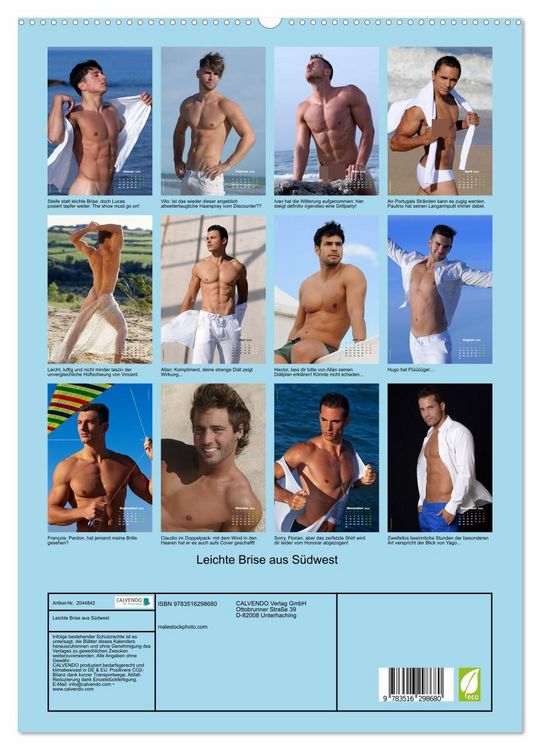 Produktbild: Leichte Brise aus S&uuml;dwest (hochwertiger Premium Wandkalender 2026 DIN A2 hoch), Kunstdruck in Hochglanz