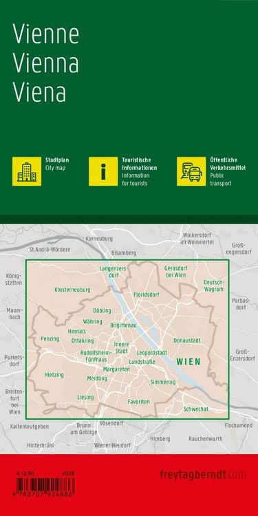 Produktbild: freytag & berndt Stadtplan Wien 1:25.000