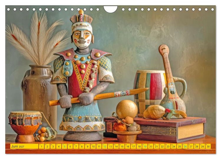Produktbild: Afrikanische Stillleben - Der afrikanischen Kunst nachempfunden (Wandkalender 2027 DIN A4 quer), CALVENDO Monatskalender