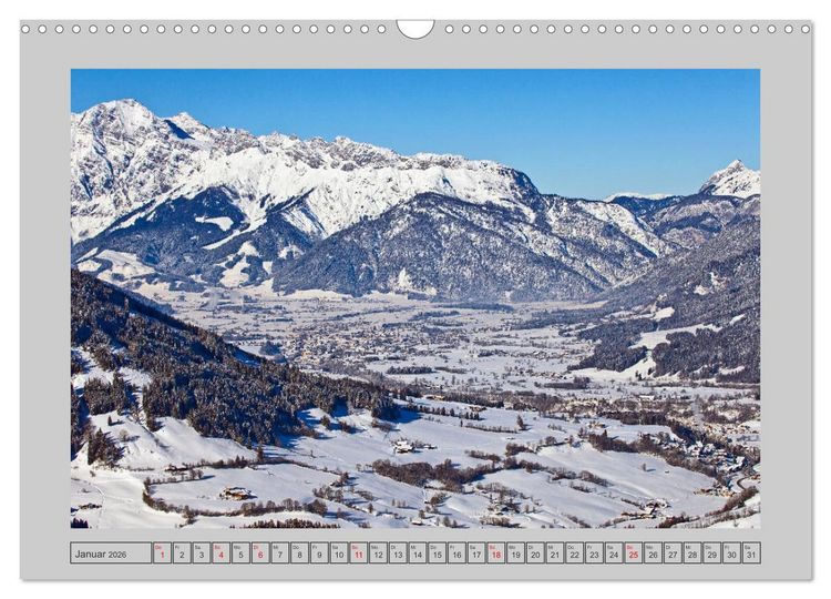Produktbild: Gr&uuml;&szlig;e aus Saalfelden (Wandkalender 2026 DIN A3 quer), CALVENDO Monatskalender