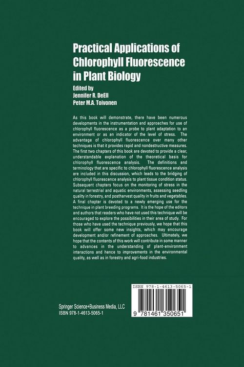 Produktbild: Practical Applications of Chlorophyll Fluorescence in Plant Biology
