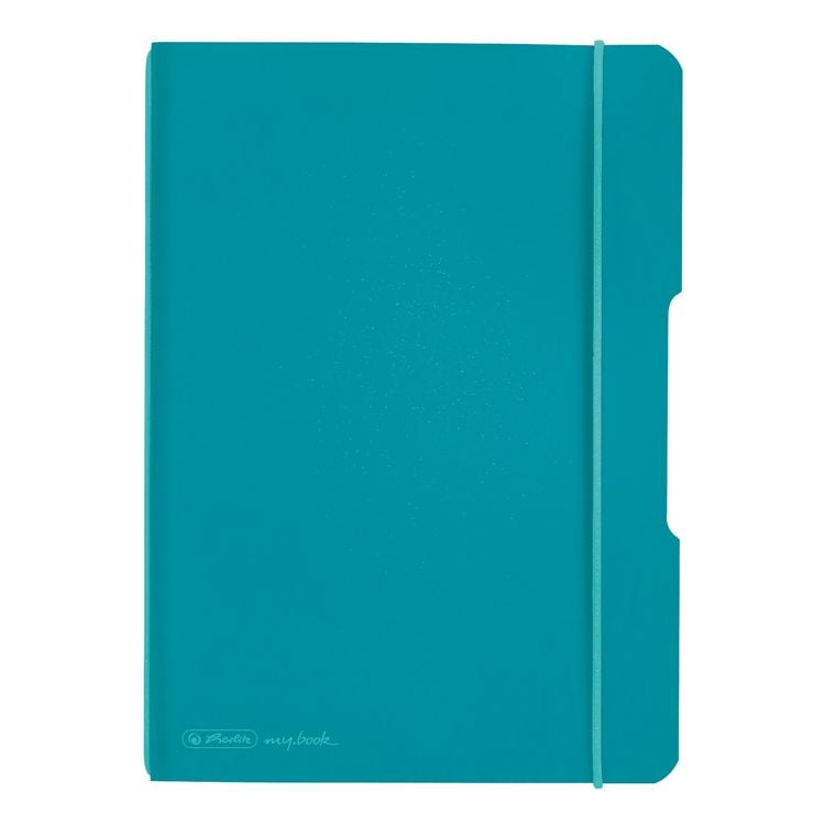 Produktbild: Herlitz Notizheft flex A5 40 Blatt kariert caribbean turquoise