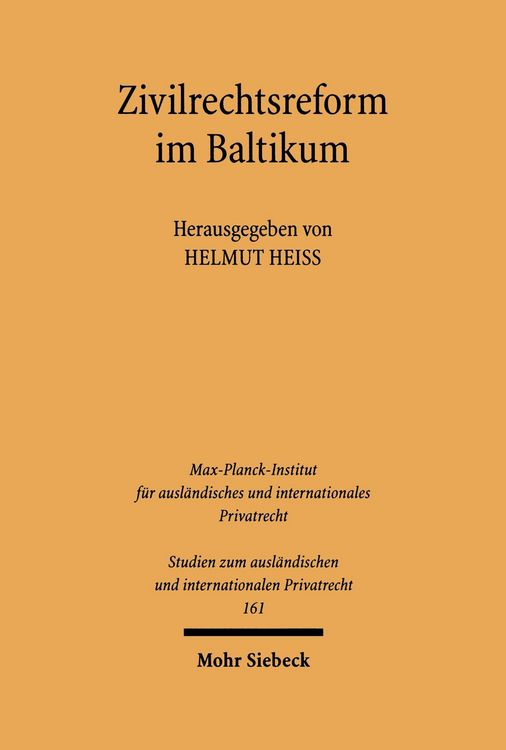 Produktbild: Zivilrechtsreform im Baltikum