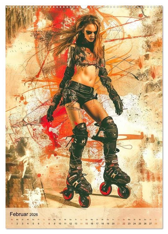 Produktbild: Rollerblades - einfach cool (hochwertiger Premium Wandkalender 2026 DIN A2 hoch), Kunstdruck in Hochglanz