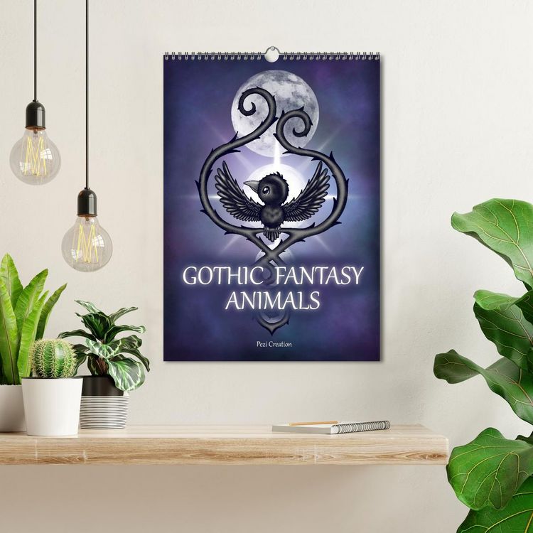 Produktbild: Gothic Fantasy Animals (Wall Calendar 2026 DIN A3 portrait), CALVENDO 12 Month Wall Calendar