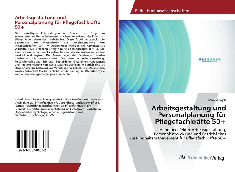 Produktbild: Arbeitsgestaltung und Personalplanung f&uuml;r Pflegefachkr&auml;fte 50+