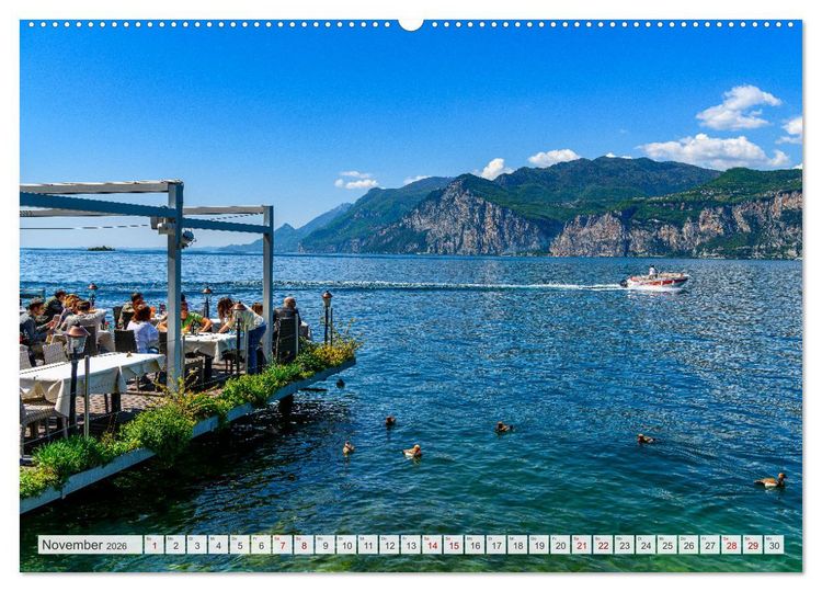 Produktbild: Unterwegs am Gardasee (hochwertiger Premium Wandkalender 2026 DIN A2 quer), Kunstdruck in Hochglanz