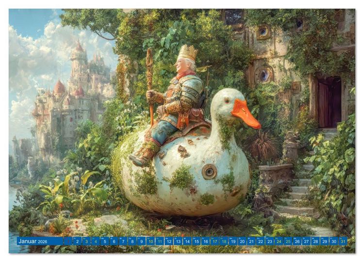 Produktbild: Paradoxe fantastische Welten - M&auml;rchenhaft verspielt (Wandkalender 2026 DIN A4 quer), CALVENDO Monatskalender