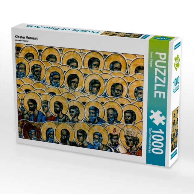 Produktbild: CALVENDO Puzzle Kloster Voronet | 1000 Teile Lege-Gr&ouml;&szlig;e 64x48cm Foto-Puzzle f&uuml;r gl&uuml;ckliche Stunden