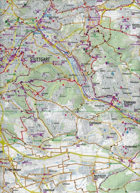 Produktbild: Radwanderkarte Stuttgart RW-S1