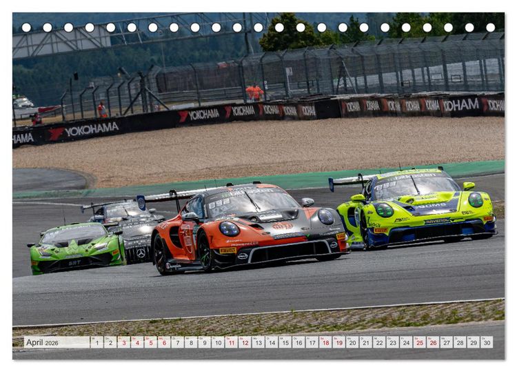Produktbild: Super Sportwagen aus Zuffenhausen beim GT MASTERS (Tischkalender 2026 DIN A5 quer), CALVENDO Monatskalender