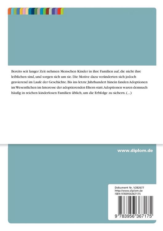Produktbild: Hebammenbetreuung in Adoptivfamilien bezogen auf die Mutter-Kind Bindung innerhalb des ersten Lebensjahres