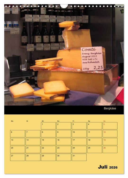 Produktbild: Alles K&auml;se / Planer (Wandkalender 2026 DIN A3 hoch), CALVENDO Monatskalender