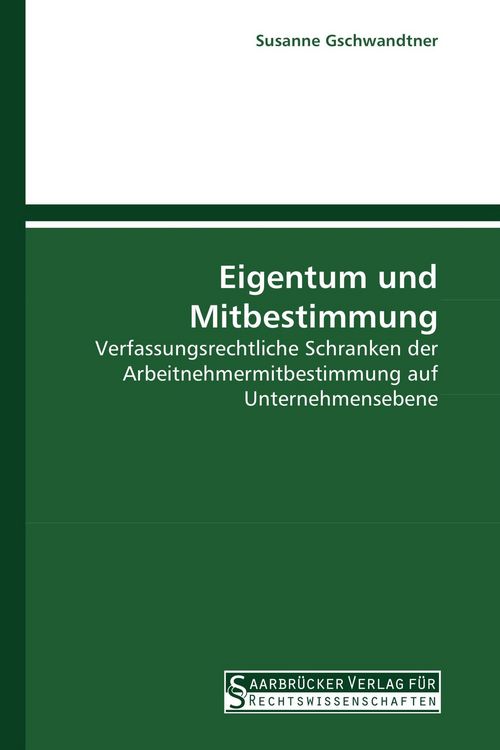 Produktbild: Eigentum und Mitbestimmung