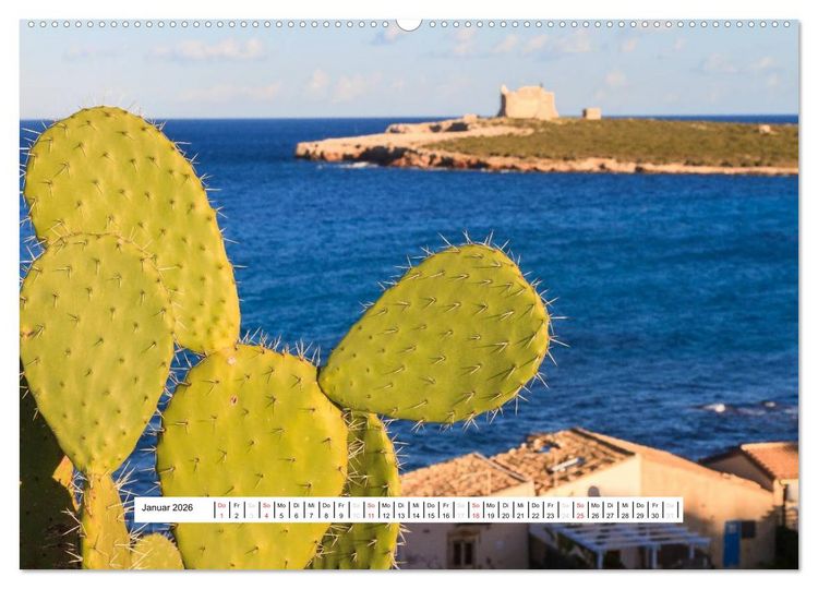 Produktbild: Sizilien 2026 (hochwertiger Premium Wandkalender 2026 DIN A2 quer), Kunstdruck in Hochglanz