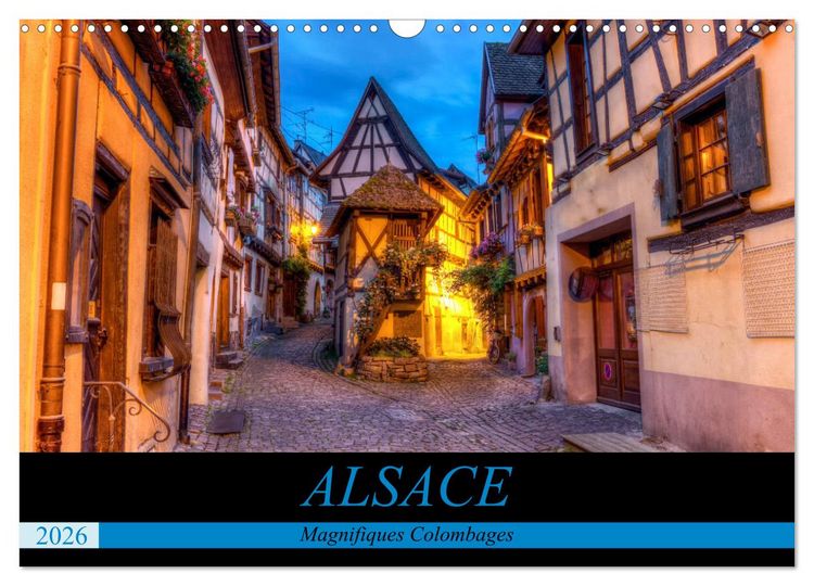 Produktbild: Alsace, magnifiques colombages (Calendrier mural 2026 DIN A3 vertical), CALVENDO calendrier mensuel