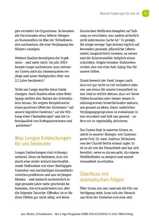 Produktbild: Scheinfasten - das 5-Tage-Programm