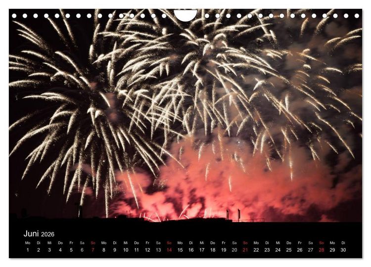 Produktbild: Feuerwerk (Wandkalender 2026 DIN A4 quer), CALVENDO Monatskalender