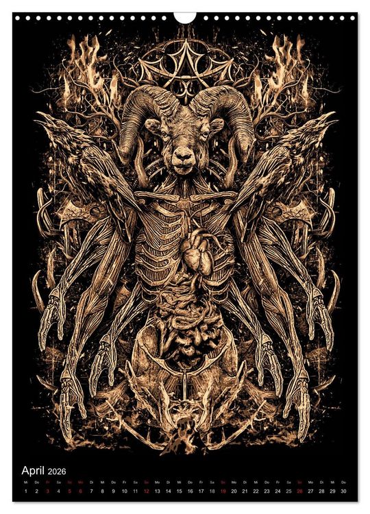 Produktbild: BLOODBOY/FEAR ILLUSTRATION (Wandkalender 2026 DIN A3 hoch), CALVENDO Monatskalender